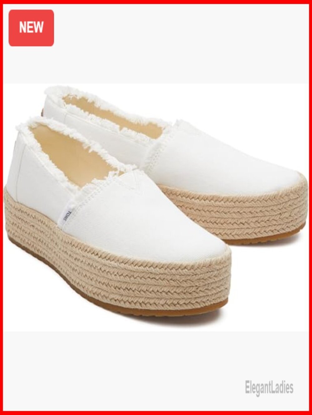 Women's Espadrille Platform Slip-On Shoes with OrthoLite Insole - Picture 2 of 6